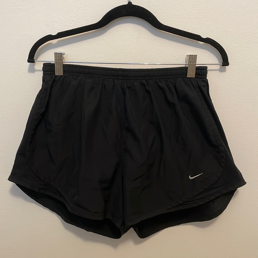 All black Nike dri-fit tempo shorts